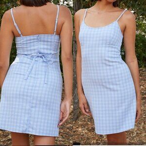 John Galt Plaid Colleen Mini Dress